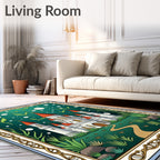 Enchanted Castle Emerald Garden Path Rug