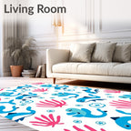 Blue Dolphin Coral Charm Rug