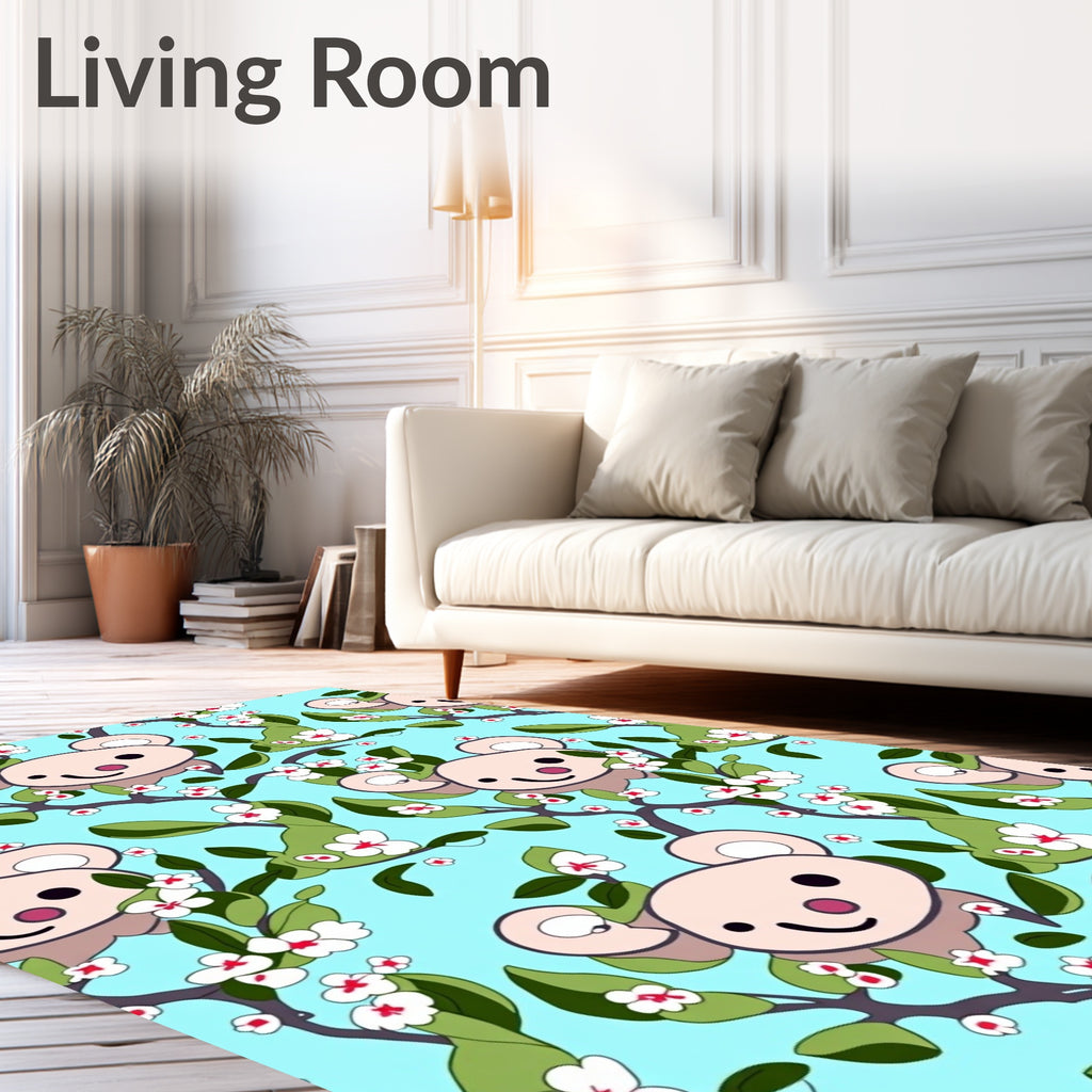 Playful Koalas Amongst Cherry Blossoms Rug