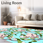 Playful Koalas Amongst Cherry Blossoms Rug