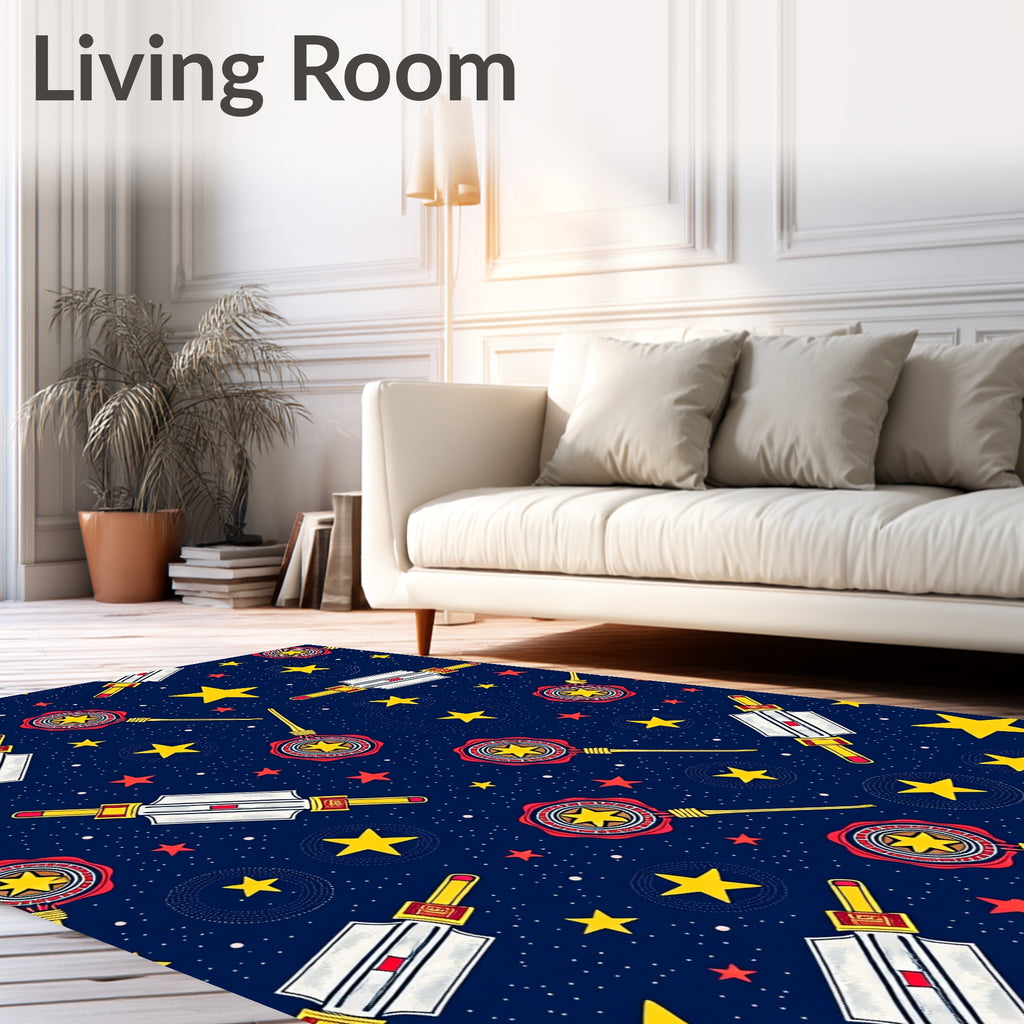 Cosmic Celestial Starry Night Wand Rug