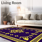 Golden Royal Court Medallion Rug