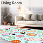 Kawaii Sushi Roll Sea Sprinkle Rug