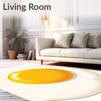 Sunny Side Up Egg Illustration Rug
