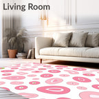 Pink Fruit Slice Scattered Rug