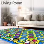 Busy Bee Alphabet Hexagon Rug