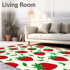 Red Strawberry Botanical Garden Rug