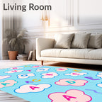 Alphabet Clouds Multi-Color Rug
