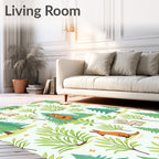 Whimsical Forest Creatures Playful Animals Rug
