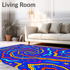 Whimsical Starry Waves Rug