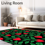 Red Strawberry Botanical Garden Rug