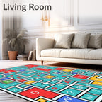 Alphabet City Blocks Composition Rug