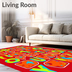 Bright Pop Art Bold Alphabet Rug