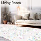 Ethereal Pastel Abstract Brushstroke Rug