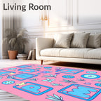 Alphabet Garden With Butterflies Rug