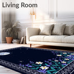 Celestial Garden Moonlit Bloom Rug