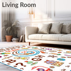 Playful Alphabet Animals and Objects Rug