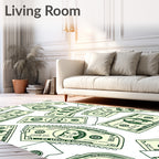 Dollar Bills Dollar Bills Green Money Rug