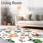 Whimsical Owl And Alphabet Friends Rug