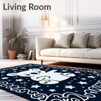 Cute White Koala Starry Night Rug