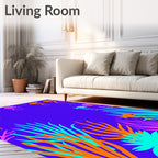 Vibrant Coral Fish Jellyfish Bloom Rug