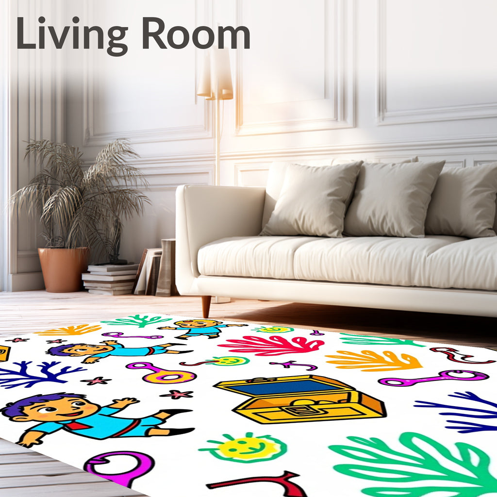 Playful Kids Treasure Coral Garden Rug