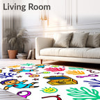 Playful Kids Treasure Coral Garden Rug