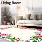 Pink Blossom Garden Vine Rug