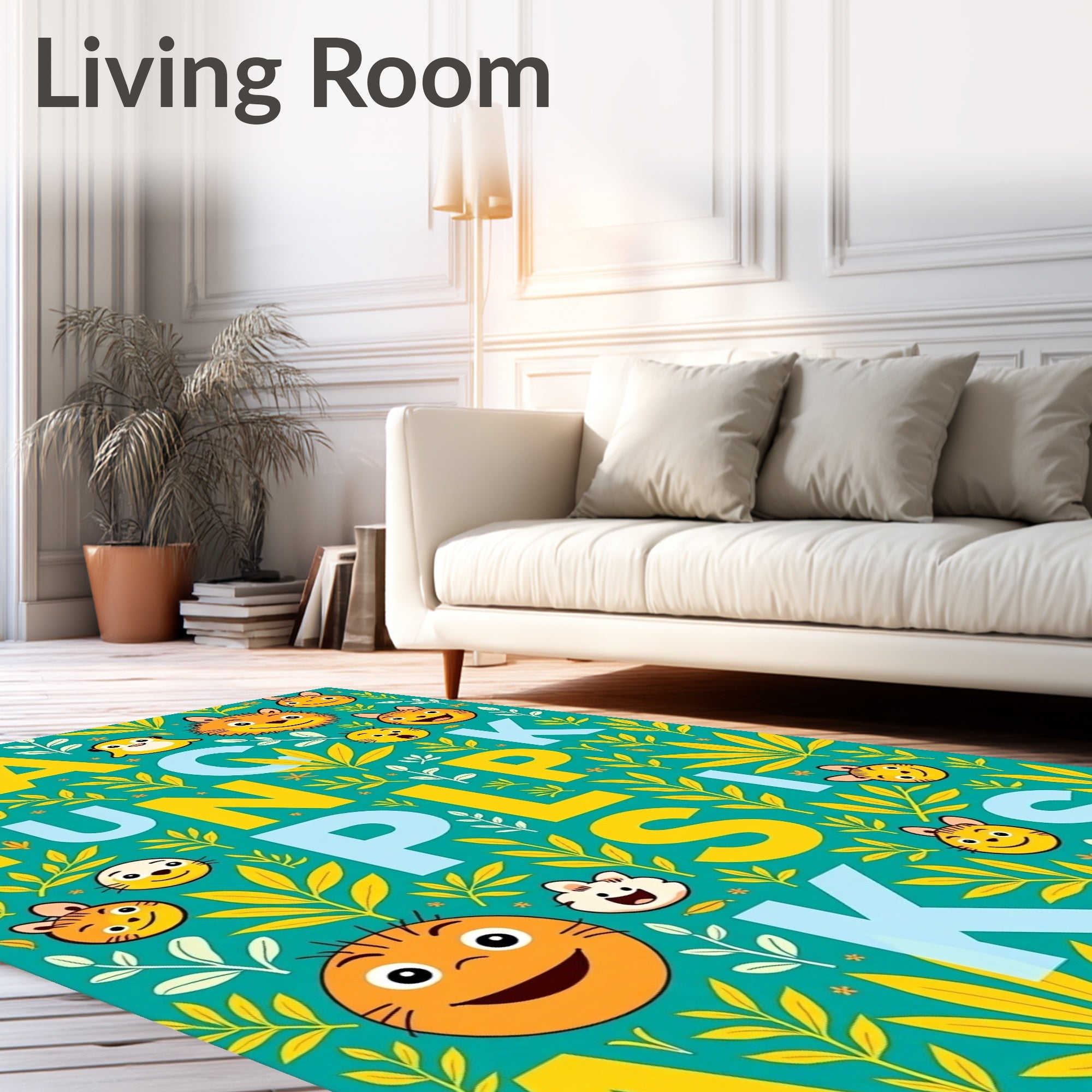 Fun Alphabet Animal Jungle Rug