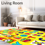 Alphabetical Bright Blocks Rug