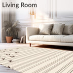 Brown Alphabet Row Rug