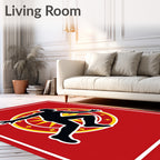 Dynamic Runner With Sunburst Halo Rug