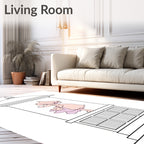 Pink Anime Girl Lantern Graphic Rug