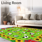 Farmyard Friends Sunflower Meadow Rug