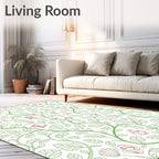 Vineyard Alphabet Garden Medallion Rug