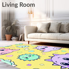 Cute Kawaii Dinosaur Cartoon Theme Rug