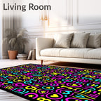 Retro Alphabet Blast Rug
