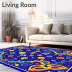 Cosmic Celestial Planets And Symbols Rug