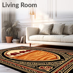 Desert Caravan Camel Silhouette Rug