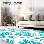 Aqua Marine Life Coastal Collection Rug
