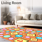 Whimsical Alphabet Bubble Play Arrangement Rug