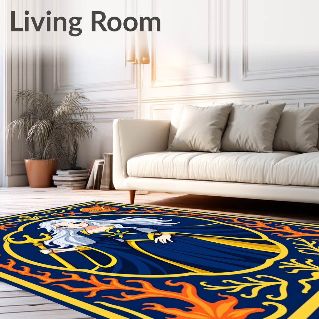 Mystic Mermaid Jewel Chest Border Rug