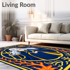 Mystic Mermaid Jewel Chest Border Rug