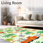 Jungle Safari Train Adventure Rug