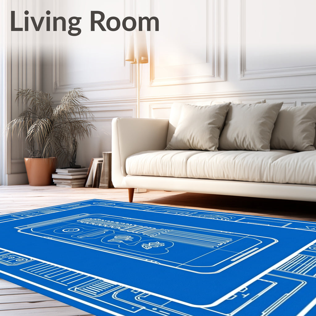 Blueprint Cosmetic Tube Illustration Rug