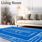 Blueprint Cosmetic Tube Illustration Rug