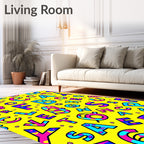 Bold Alphabet Splash Rug