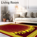 Crimson Yellow Ascending Celebration Rug