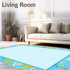 Alphabet Border With Stars And Books Rug