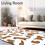 Brown Dog Medley Repeat Rug